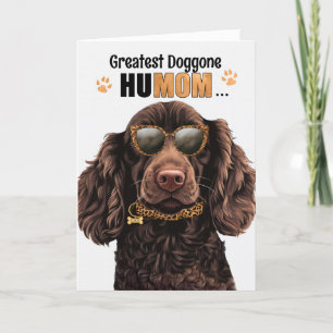 Boykin Spaniel Dog Greatest HuMOM Mother's Day Holiday Card