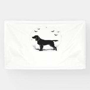 Boykin Spaniel Dog – Halloween Moon Silhouette Cla Banner
