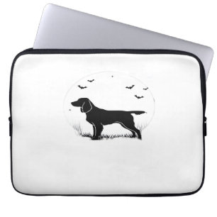 Boykin Spaniel Dog – Halloween Moon Silhouette Cla Laptop Sleeve