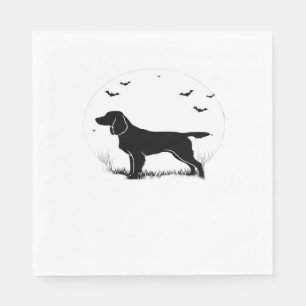 Boykin Spaniel Dog – Halloween Moon Silhouette Cla Napkins