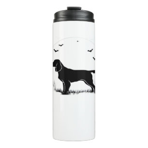Boykin Spaniel Dog – Halloween Moon Silhouette Cla Thermal Tumbler