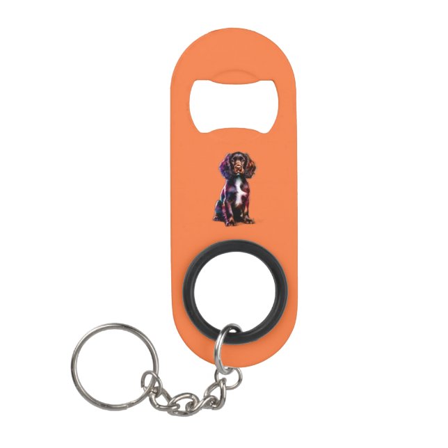 Boykin Spaniel Dog Keychain Bottle Opener (Front)