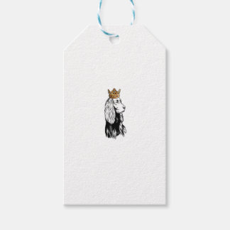Boykin Spaniel Dog Wearing Crown Gift Tags