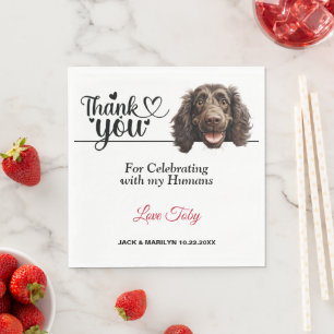 Boykin Spaniel dog Wedding Reception Napkins