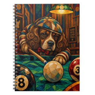 Boykin Spaniel, Geometric Mosaic Notebook