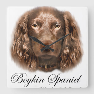 Boykin Spaniel Gifts Square Wall Clock