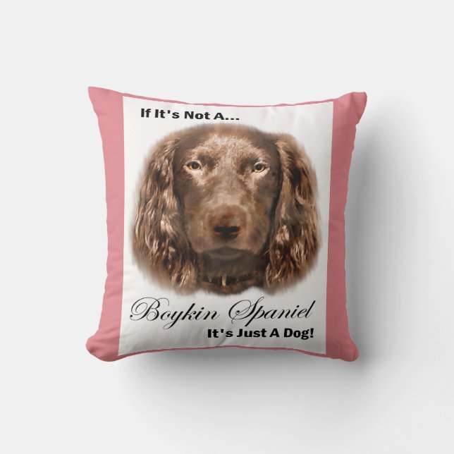 Boykin Spaniel Gifts Throw Pillow (Front)