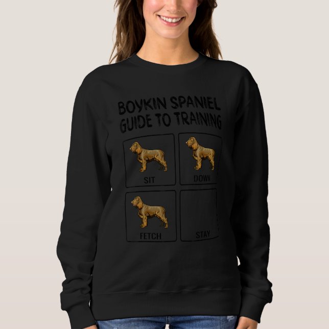 Boykin Spaniel Guide To Training Dog Obedience Sweatshirt (Front)