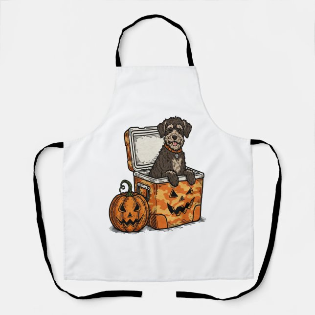 Boykin Spaniel Halloween Apron (Front)