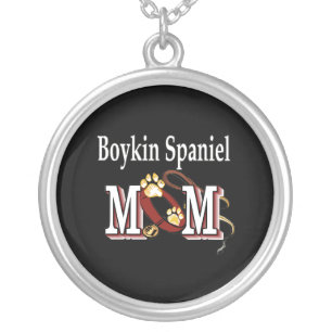 Boykin Spaniel Mom Silver Plated Necklace