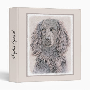Boykin Spaniel Painting - Cute Original Dog Art 3 Ring Binder