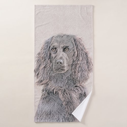 Boykin Spaniel Painting _ Cute Original Dog Art Bath Towel Set