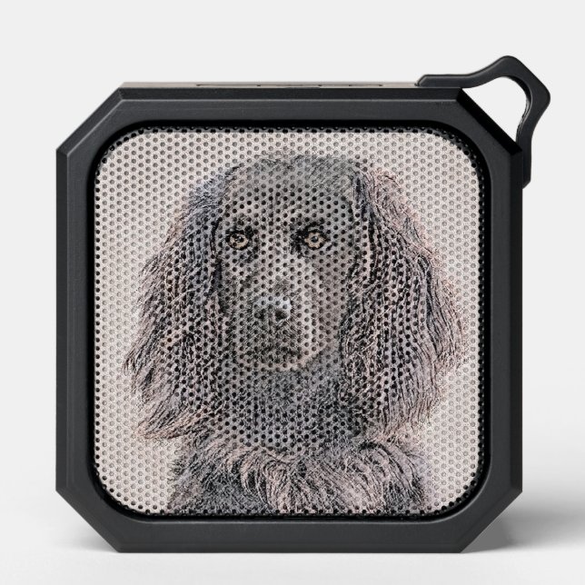 Boykin Spaniel Painting - Cute Original Dog Art Bluetooth Speaker (Front)