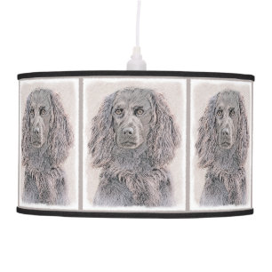 Boykin Spaniel Painting - Cute Original Dog Art Ceiling Lamp