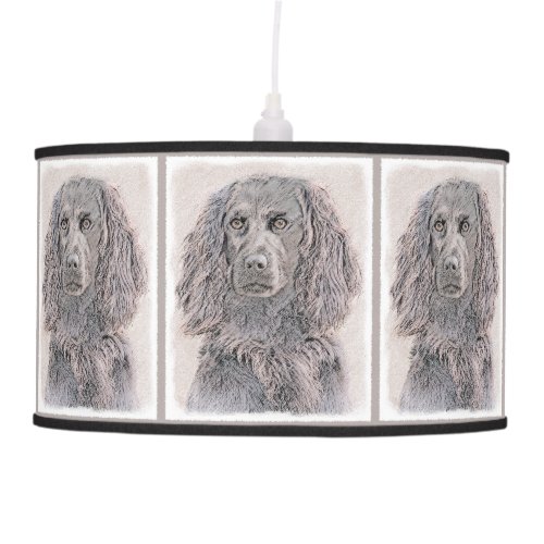 Boykin Spaniel Painting _ Cute Original Dog Art Ceiling Lamp