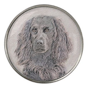 Boykin Spaniel Painting - Cute Original Dog Art Golf Ball Marker
