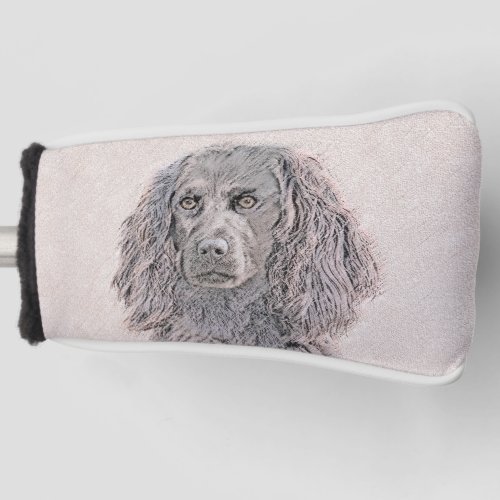 Boykin Spaniel Painting _ Cute Original Dog Art Golf Head Cover