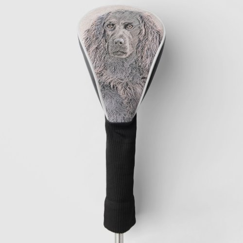 Boykin Spaniel Painting _ Cute Original Dog Art Golf Head Cover