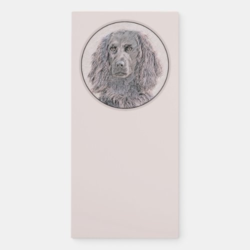 Boykin Spaniel Painting _ Cute Original Dog Art Ma Magnetic Notepad