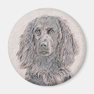 Boykin Spaniel Painting - Cute Original Dog Art Magnet