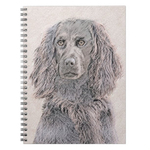 Boykin Spaniel Painting - Cute Original Dog Art Notebook