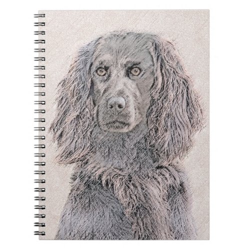 Boykin Spaniel Painting _ Cute Original Dog Art Notebook