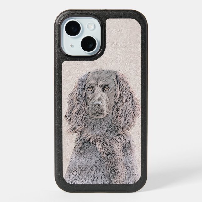 Boykin Spaniel Painting - Cute Original Dog Art Ot iPhone 15 Case (Back)