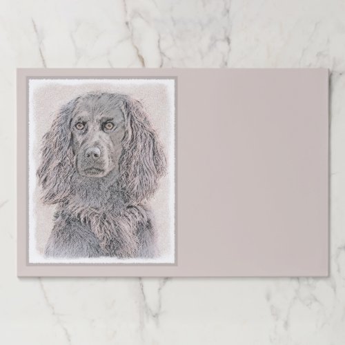 Boykin Spaniel Painting _ Cute Original Dog Art Paper Pad