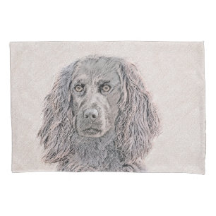 Boykin Spaniel Painting - Cute Original Dog Art Pillow Case