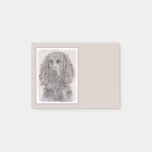 Boykin Spaniel Painting - Cute Original Dog Art Post-it Notes