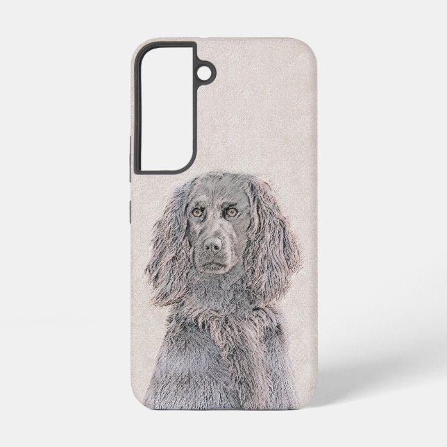 Boykin Spaniel Painting - Cute Original Dog Art Samsung Galaxy Case (Back)