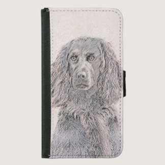 Boykin Spaniel Painting - Cute Original Dog Art Samsung Galaxy S5 Wallet Case