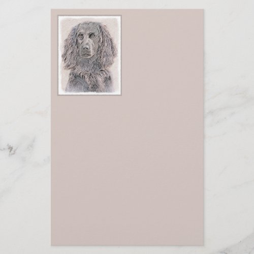 Boykin Spaniel Painting _ Cute Original Dog Art Stationery