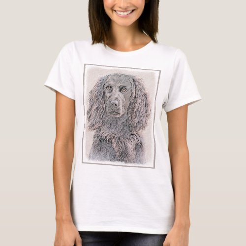 Boykin Spaniel Painting _ Cute Original Dog Art T_Shirt