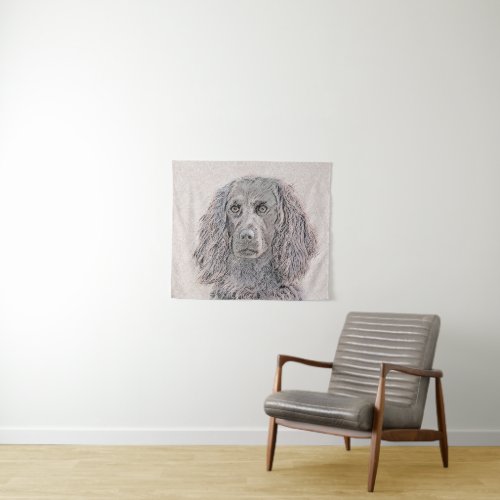 Boykin Spaniel Painting _ Cute Original Dog Art Tapestry