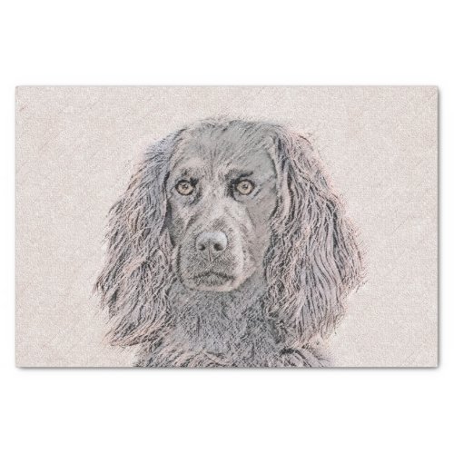 Boykin Spaniel Painting _ Cute Original Dog Art Tissue Paper