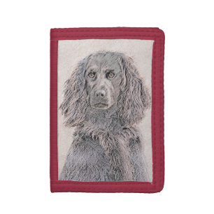 Boykin Spaniel Painting - Cute Original Dog Art Tri-fold Wallet