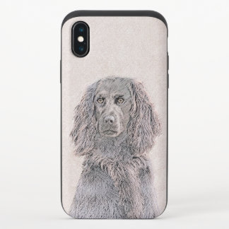 Boykin Spaniel Painting - Cute Original Dog Art iPhone X Slider Case