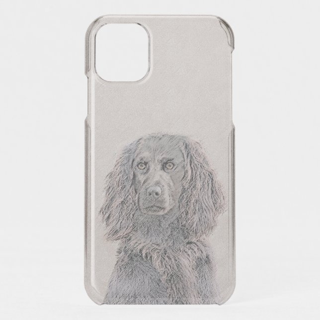 Boykin Spaniel Painting - Cute Original Dog Art Uncommon iPhone Case (Back)