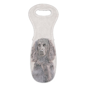 Boykin Spaniel Painting - Cute Original Dog Art Wine Bag