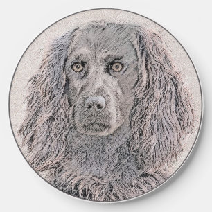 Boykin Spaniel Painting - Cute Original Dog Art Wireless Charger