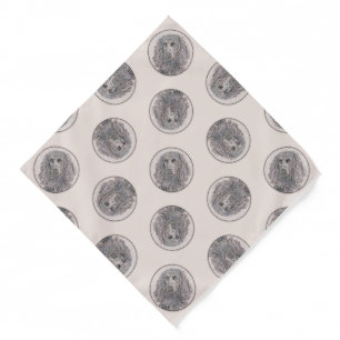 Boykin Spaniel Painting Little Brown LBD Dog Art Bandana