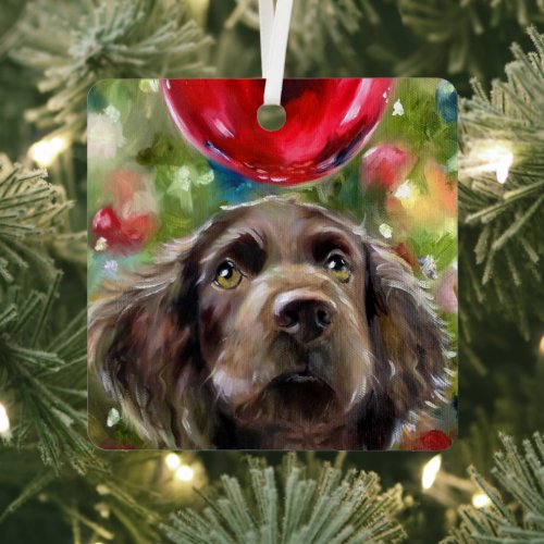 Boykin Spaniel Puppy Ornament Christmas Wish