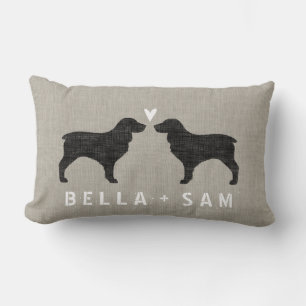 Boykin Spaniel Silhouettes Love Lumbar Pillow