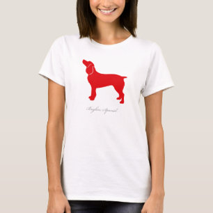 Boykin Spaniel T-shirt (red silhouette)