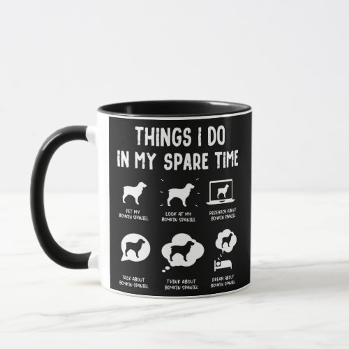 Boykin Spaniel Things Do Spare Time Funny Dog Mom Mug