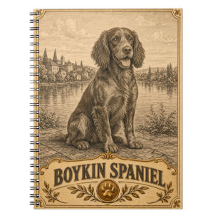 Boykin Spaniel, Vintage Heritage Dog Notebook