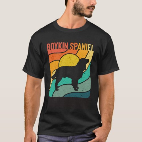 Boykin Spaniel Vintages Retro Dog Mummy Dad T_Shirt