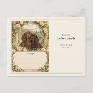 Boykin Spaniel Wedding Guest Book Wishes Postcard
