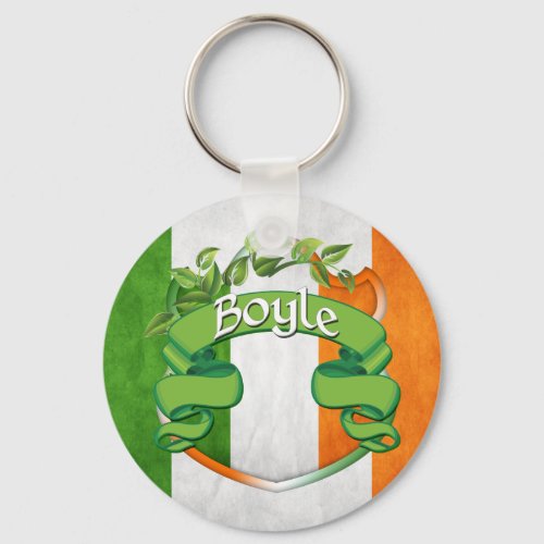Boyle Irish Shield Keychain